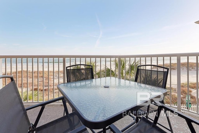 561 E Beach Blvd Unit 208, Gulf Shores, AL 36542 - balcony with a beach view and a water view