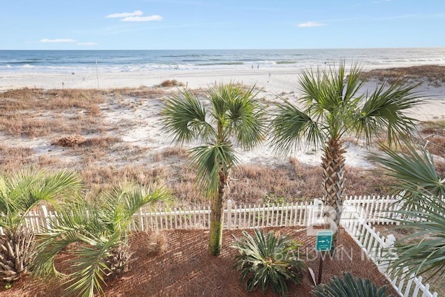 561 E Beach Blvd Unit 208, Gulf Shores, AL 36542 - water view with a beach view and fence