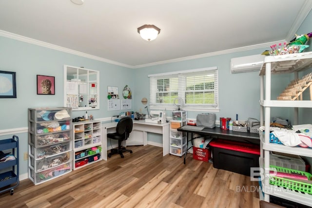 1509 Ridgeland Rd, Mobile, AL 36695 - office featuring crown molding and wood finished floors