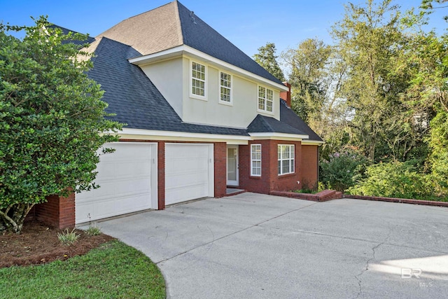 front facade featuring a garage