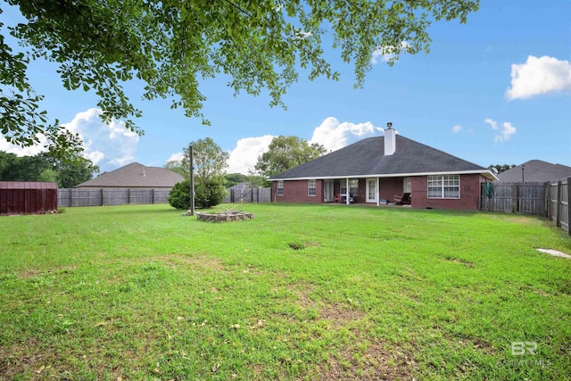 2856 W Saddlebrook Dr, Mobile, AL 36695 - view of yard with a fenced backyard