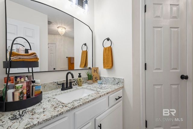 bathroom with vanity