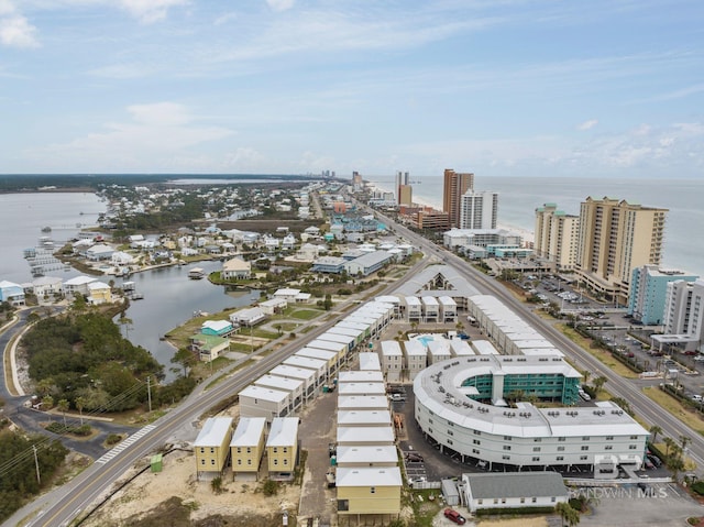 view of urban area featuring a nearby body of water