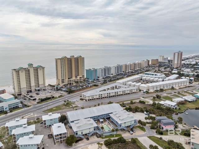 view of urban area featuring a large body of water