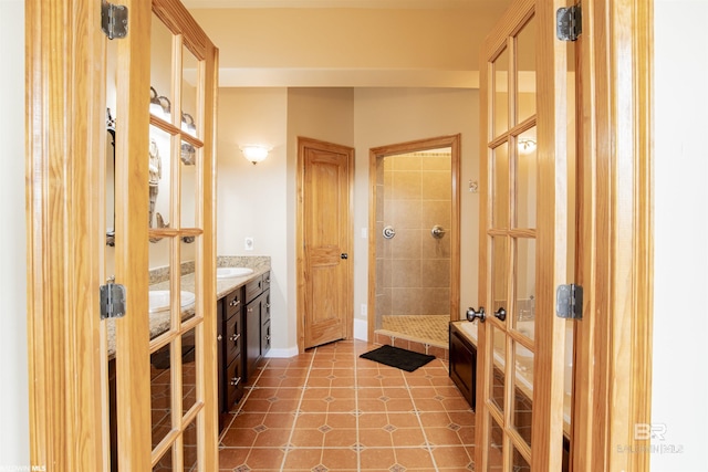 13897 Fish River Acres Cir, Foley, AL 36535 - full bathroom featuring walk in shower, vanity, and baseboards