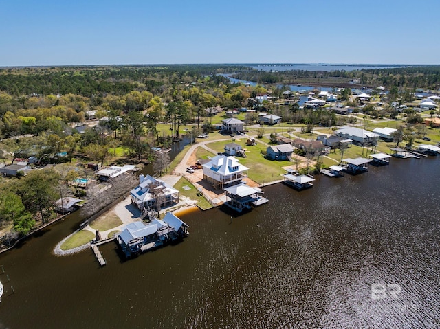 13897 Fish River Acres Cir, Foley, AL 36535 - aerial perspective of suburban area featuring a large body of water
