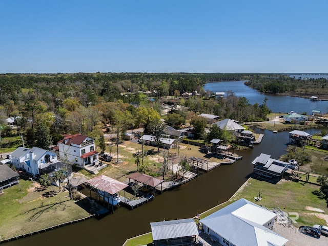 13897 Fish River Acres Cir, Foley, AL 36535 - aerial perspective of suburban area with a large body of water and a heavily wooded area