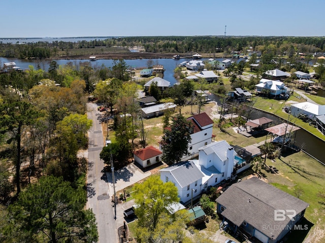 13897 Fish River Acres Cir, Foley, AL 36535 - aerial perspective of suburban area with a large body of water