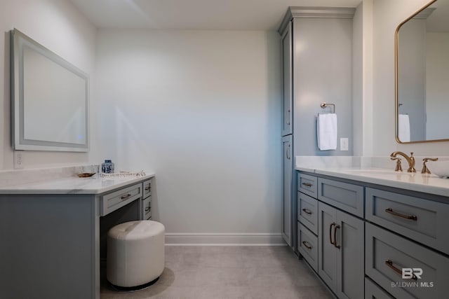 bathroom with vanity