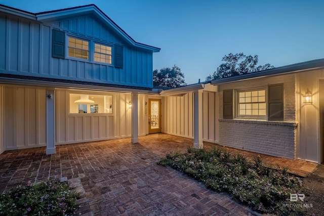 exterior space with a patio area