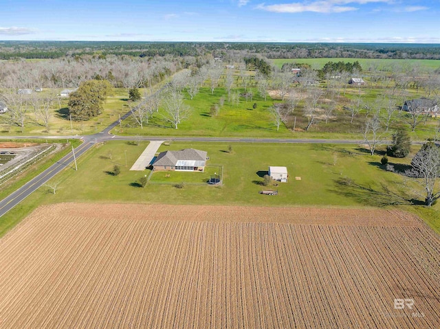 17570 Driskell Rd, Loxley, AL 36551 - aerial view of sparsely populated area with rows of crops