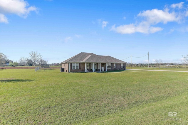 17570 Driskell Rd, Loxley, AL 36551 - single story home featuring a front lawn and brick siding