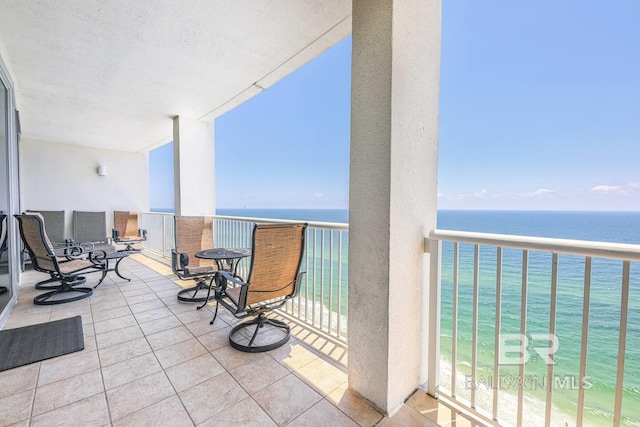 521 W Beach Blvd Unit 2102, Gulf Shores, AL 36542 - balcony with view of water and beach