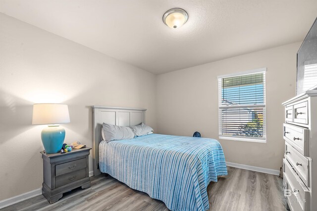 22310 Early Dawn Cir, Foley, AL 36535 - bedroom with baseboards and light wood-type flooring