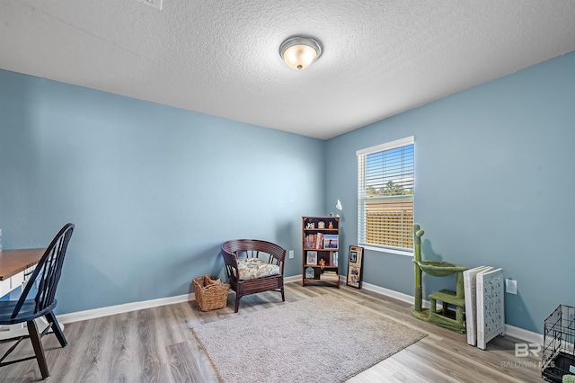 22310 Early Dawn Cir, Foley, AL 36535 - interior space with a textured ceiling, baseboards, and wood finished floors