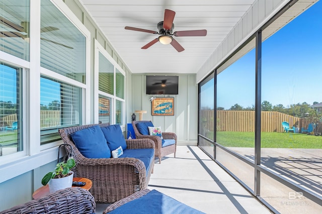 22310 Early Dawn Cir, Foley, AL 36535 - sunroom with ceiling fan