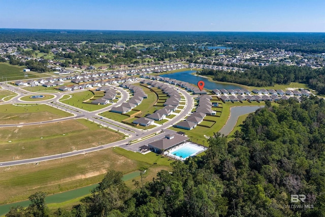 22310 Early Dawn Cir, Foley, AL 36535 - bird's eye view with a water view and a residential view