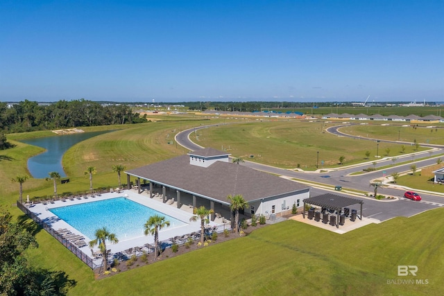 22310 Early Dawn Cir, Foley, AL 36535 - aerial view with a water view