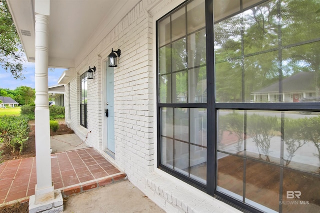 view of patio / terrace with covered porch