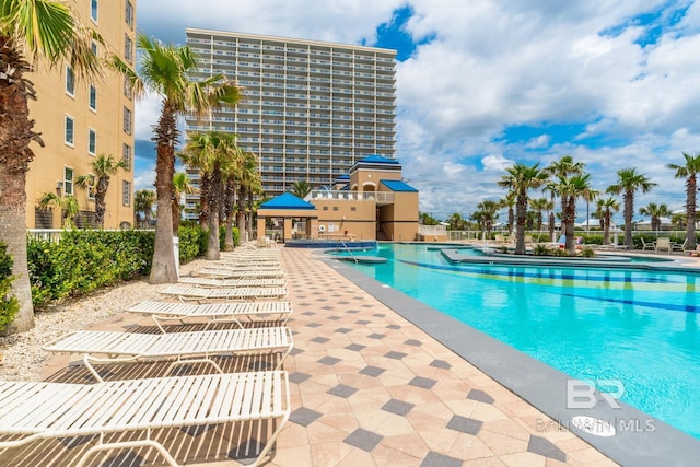 community pool featuring a patio