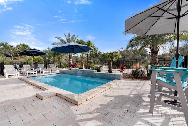 view of pool with a patio area