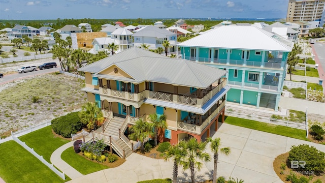 1219 Parasol Pl, Perdido Key, FL 32507 - aerial perspective of suburban area featuring a pool