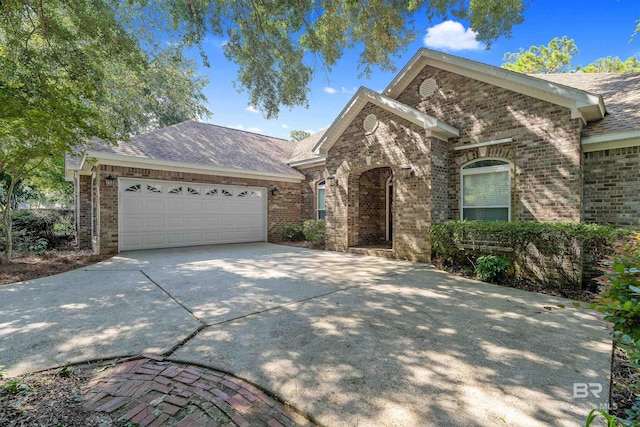 view of front of house featuring a garage