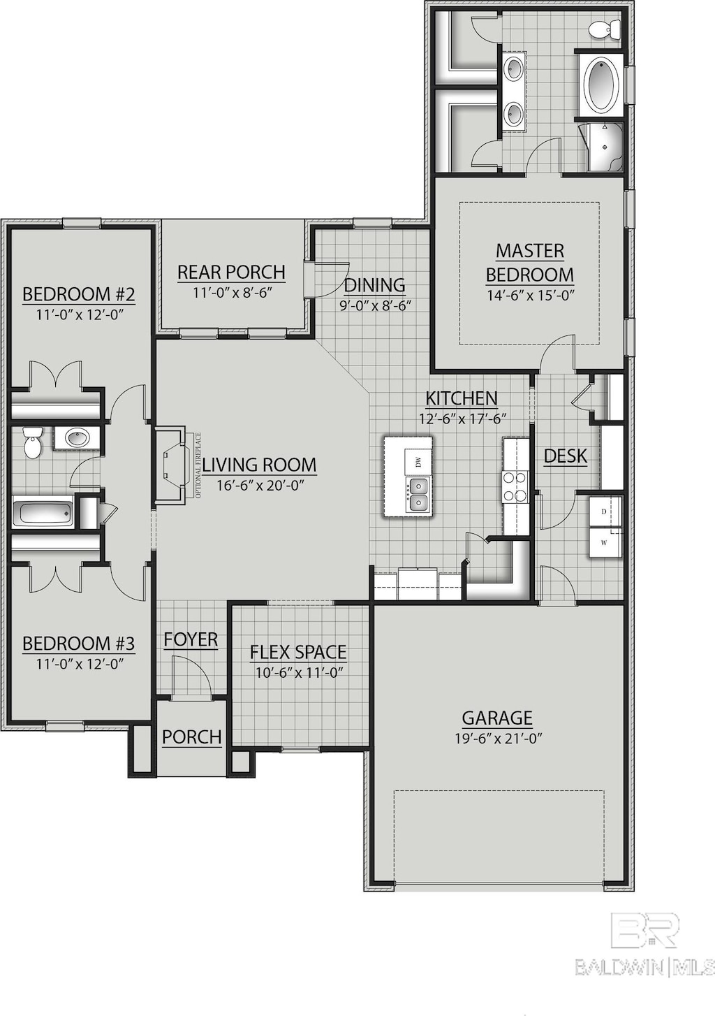 12647 Wagner Ave, Spanish Fort, AL 36527 - view of property floor plan