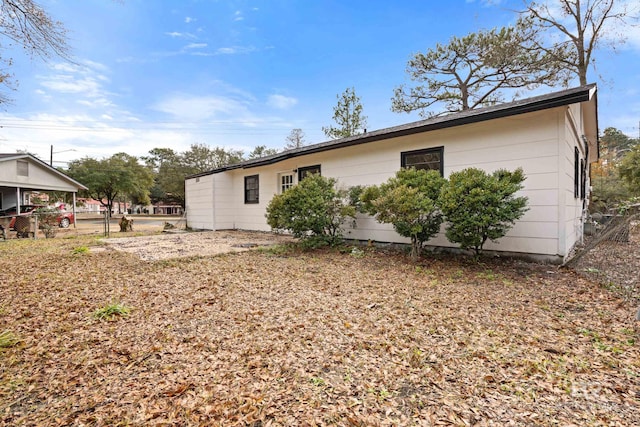 view of rear view of property