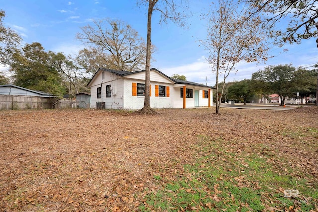 view of home's exterior featuring central AC unit