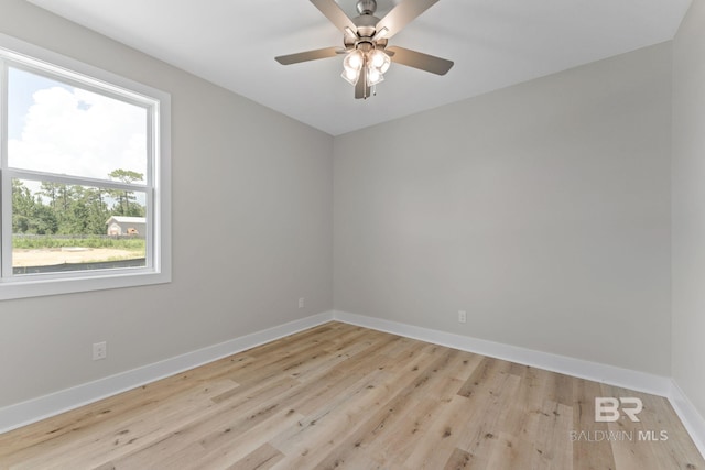 11341 Tall Timber Ln, Elberta, AL 36530 - unfurnished room featuring wood finished floors and a ceiling fan