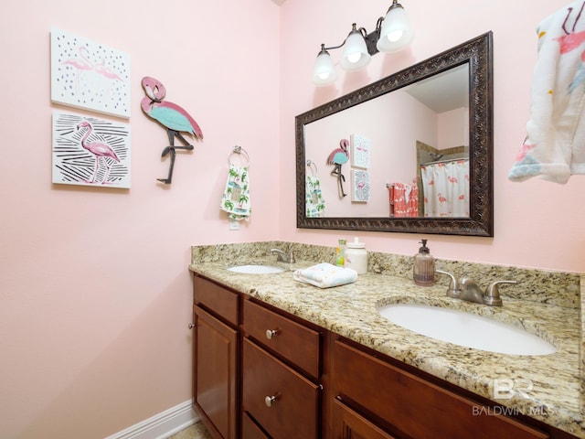 bathroom featuring vanity