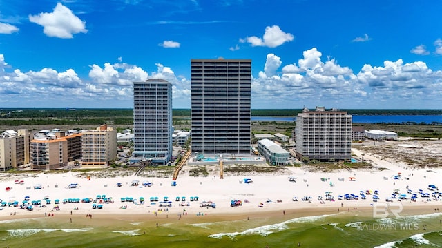 533 E Beach Blvd Unit 2403, Gulf Shores, AL 36542 - bird's eye view of waterfront with a beach