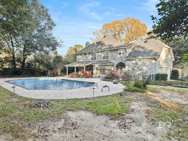 view of pool