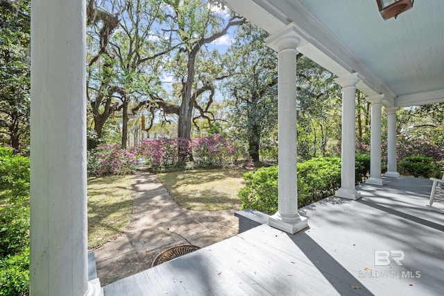 2550 Springhill Ave, Mobile, AL 36607 - view of yard with a porch