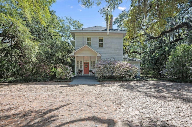 2550 Springhill Ave, Mobile, AL 36607 - view of front facade with a chimney