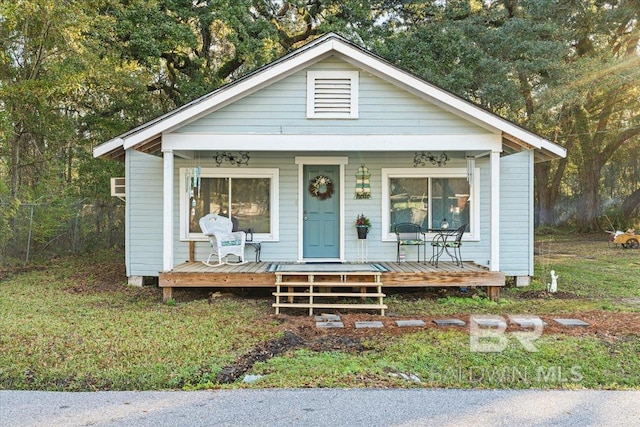 bungalow with a porch