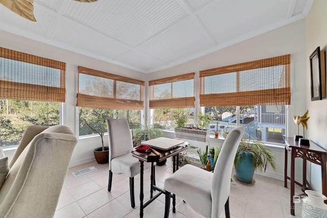 sunroom with visible vents