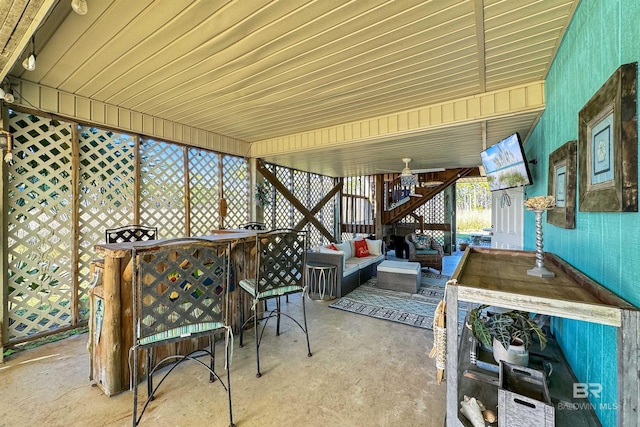 view of sunroom / solarium