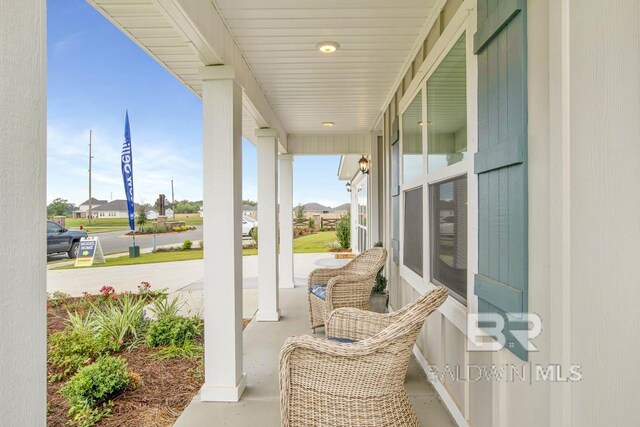 view of patio / terrace with a porch