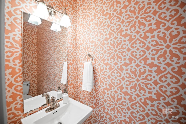 bathroom with a sink