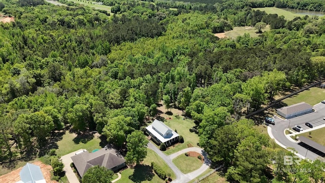 aerial view with a view of trees