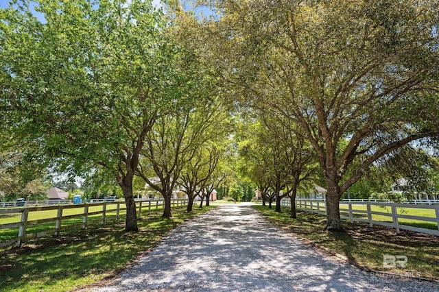 surrounding community with fence