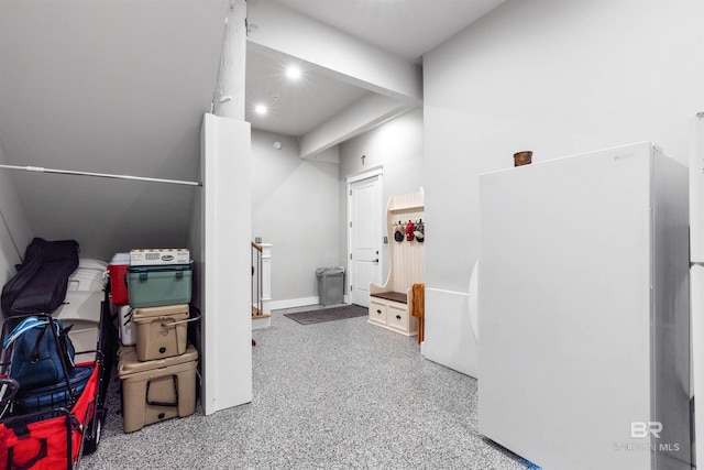 2282 W W Beach Blvd, Gulf Shores, AL 36542 - hall with speckled floor and recessed lighting