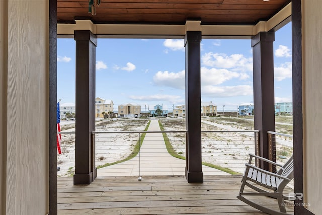 2282 W W Beach Blvd, Gulf Shores, AL 36542 - wooden deck with a residential view