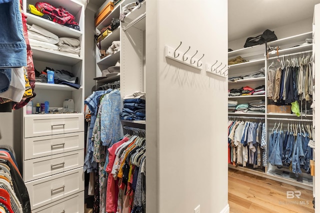2282 W W Beach Blvd, Gulf Shores, AL 36542 - walk in closet featuring wood finished floors