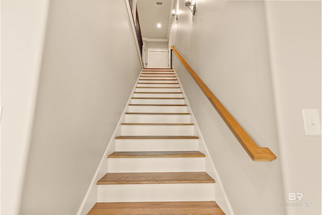 2282 W W Beach Blvd, Gulf Shores, AL 36542 - stairway with wood finished floors