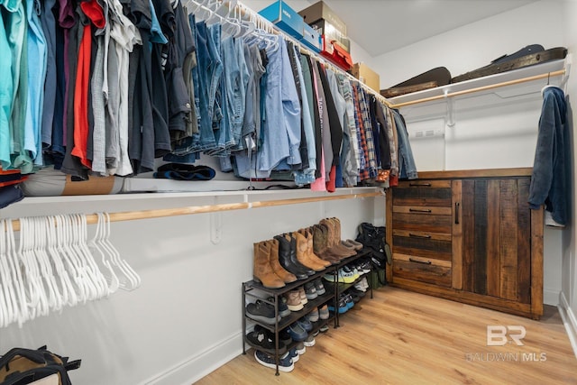 14437 Chenin Blanc Dr, Silverhill, AL 36576 - walk in closet featuring wood finished floors