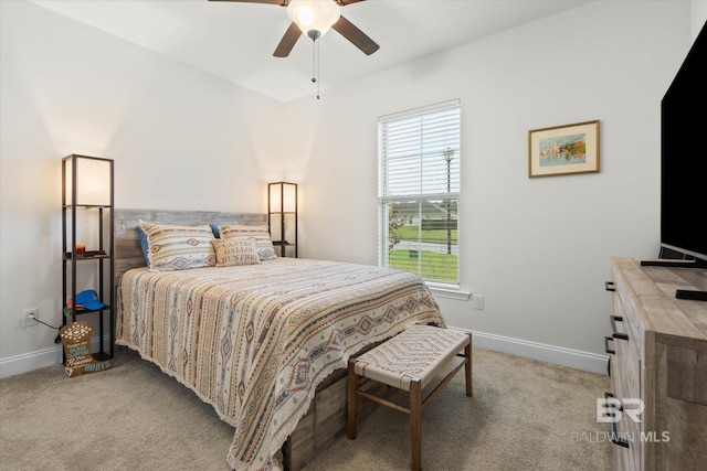 14437 Chenin Blanc Dr, Silverhill, AL 36576 - bedroom with carpet floors, baseboards, and a ceiling fan
