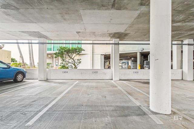 view of parking deck